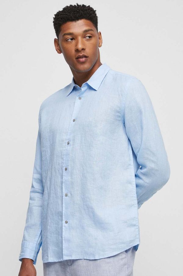 Medicine Lanena košulja Medicine regular, s klasičnim ovratnikom