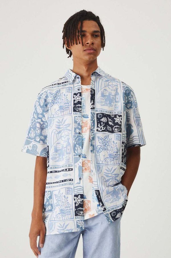 Medicine Lanena košulja Medicine za muškarce, regular, s klasičnim ovratnikom