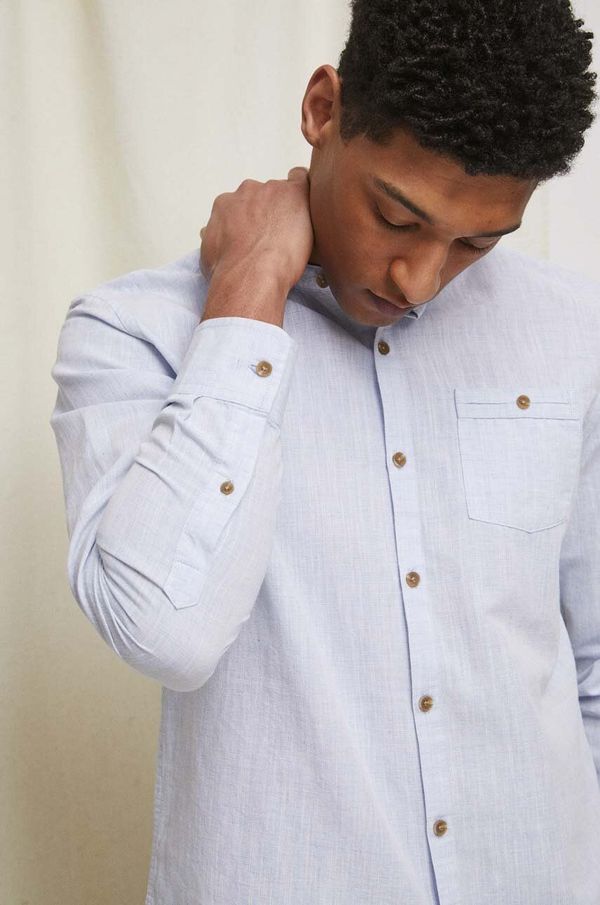 Medicine Lanena košulja Medicine za muškarce, regular, s ruskim ovratnikom