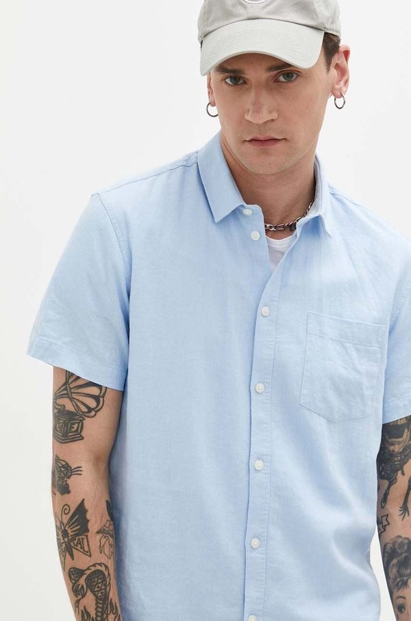 Solid Lanena košulja Solid regular, s klasičnim ovratnikom