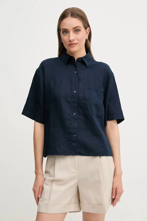 Tommy Hilfiger Lanena košulja Tommy Hilfiger
