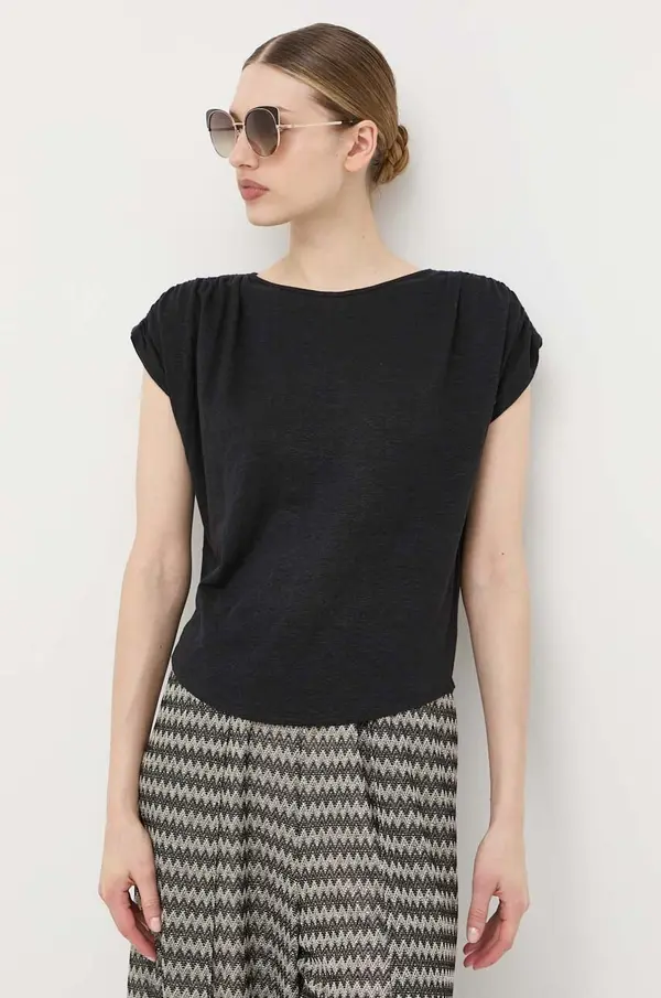 Max Mara Leisure Lanena majica kratkih rukava Max Mara Leisure