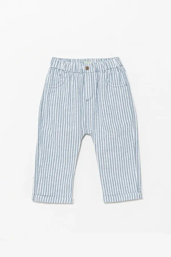 United Colors of Benetton Lanene hlače za bebe United Colors of Benetton