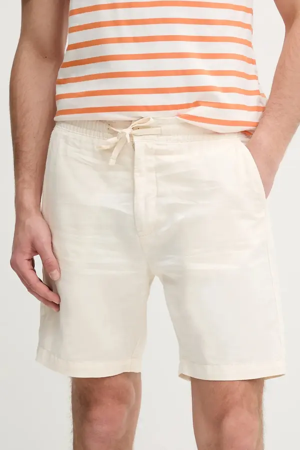 Pepe Jeans Lanene kratke hlače Pepe Jeans RELAXED LINEN SMART SHORTS