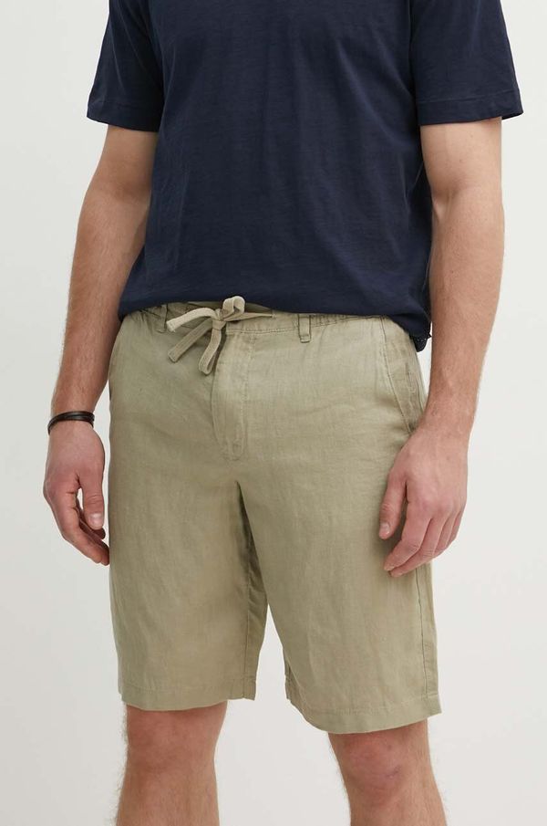 United Colors of Benetton Lanene kratke hlače United Colors of Benetton boja: zelena