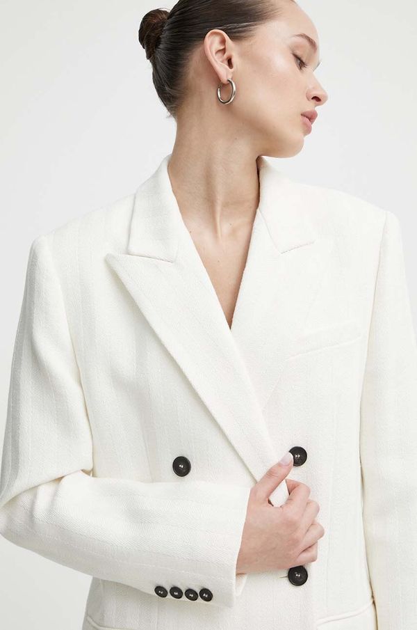 IRO Laneni sako IRO boja: bež, dvoredno zakopčavanje, bez uzorka