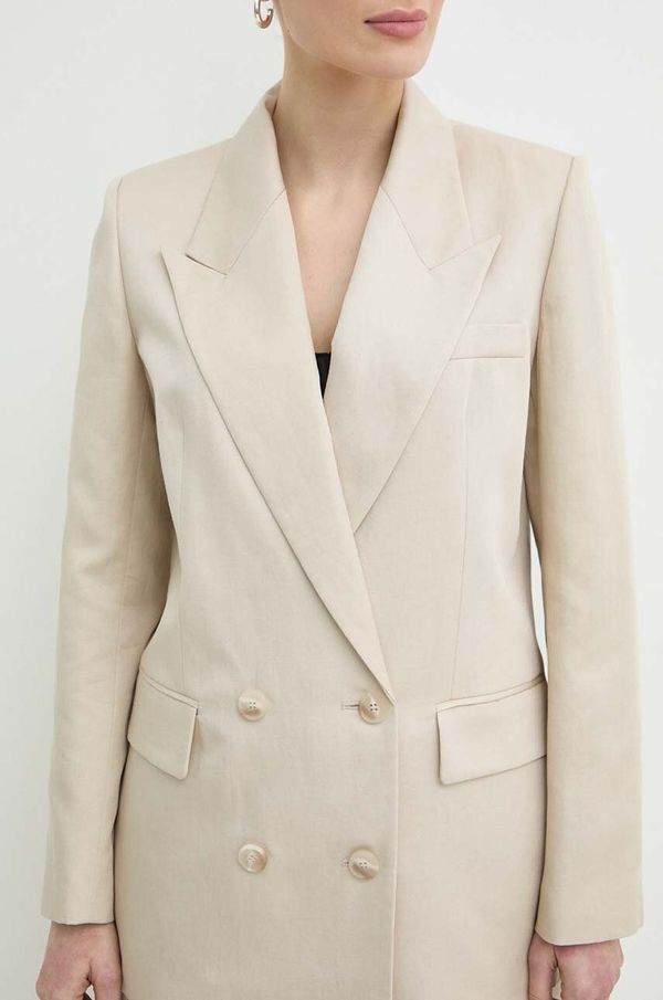 Ivy Oak Laneni sako Ivy Oak boja: bež, jednoredno zakopčavanje, bez uzorka, IO119095