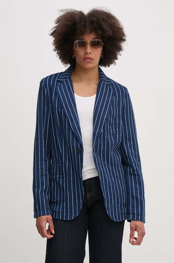 Polo Ralph Lauren Laneni sako Polo Ralph Lauren jednoredno zakopčavanje, s uzorkom, 211934940
