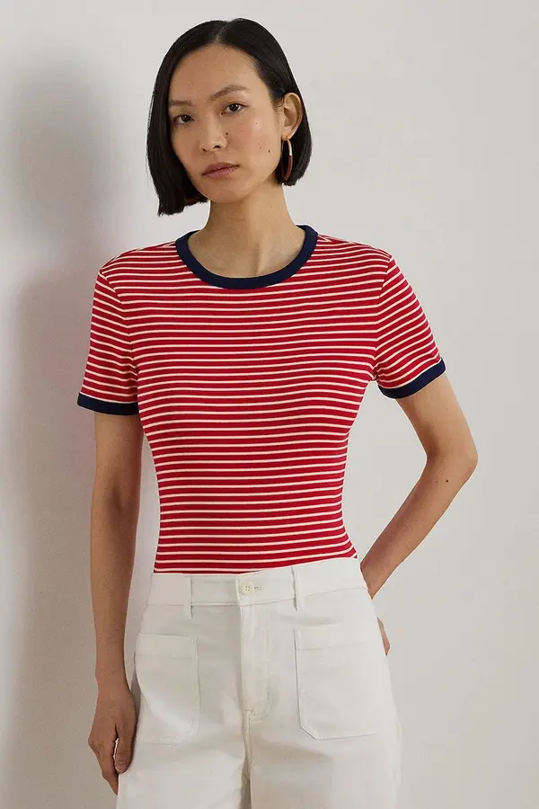 Lauren Ralph Lauren Lauren Ralph Lauren basic majica kratkih rukava ženska od pamuka