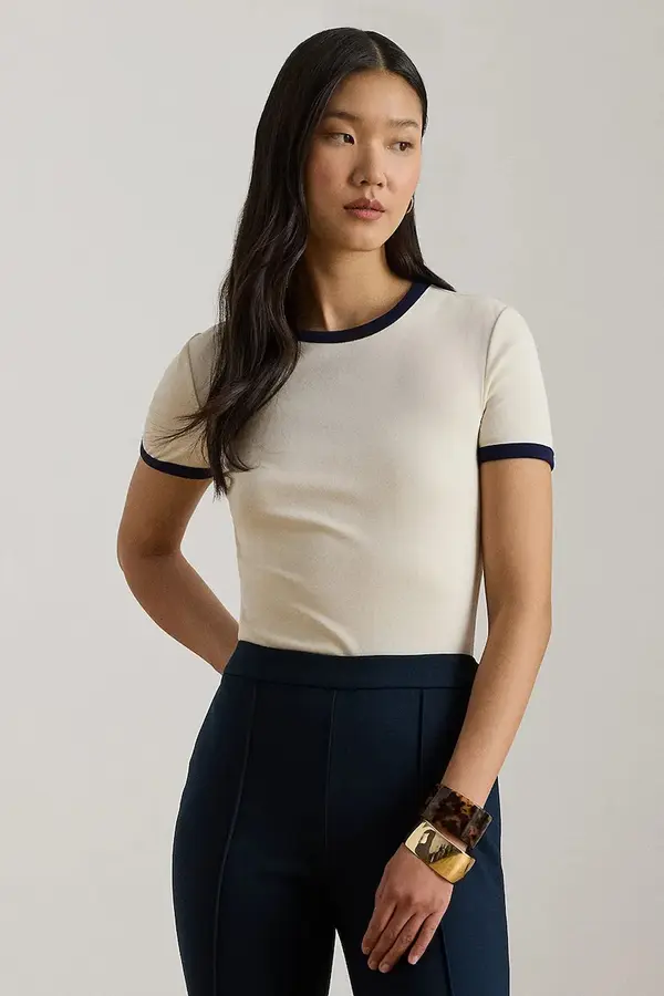 Lauren Ralph Lauren Lauren Ralph Lauren Basic majica kratkih rukava ženska s pamukom