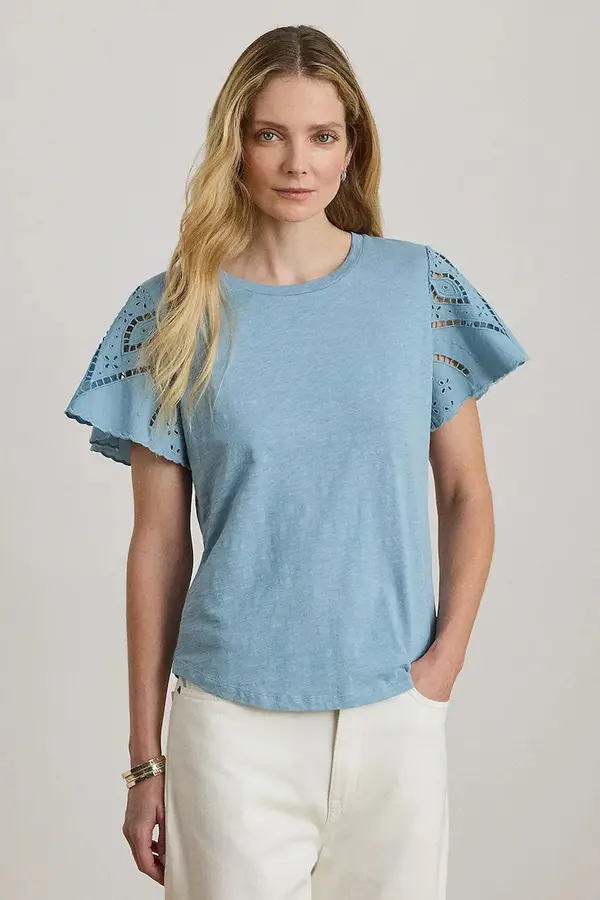 Lauren Ralph Lauren Lauren Ralph Lauren bluza za žene od pamuka