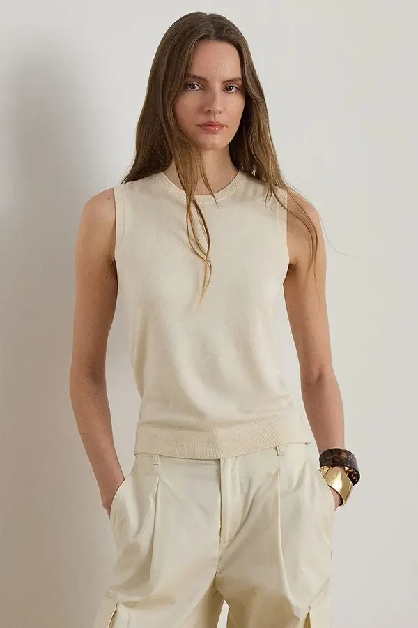 Lauren Ralph Lauren Lauren Ralph Lauren dolčevita za žene s dodatkom svile