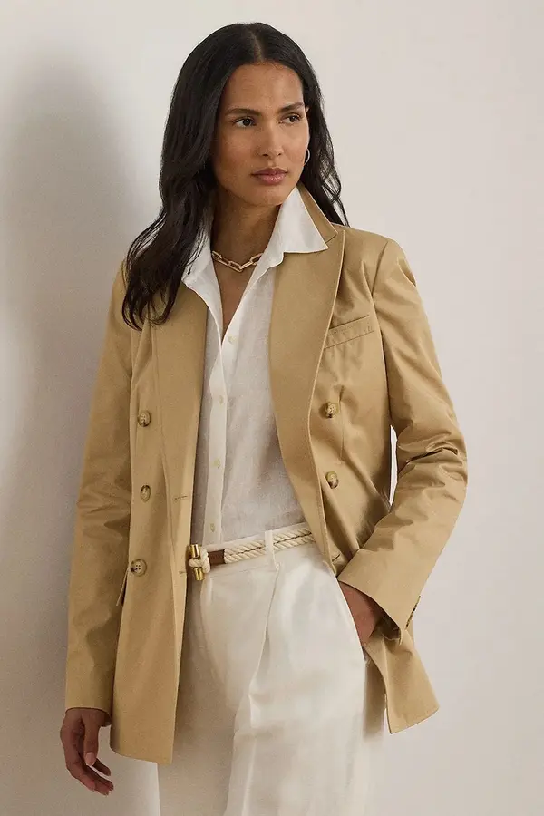 Lauren Ralph Lauren Lauren Ralph Lauren dvoredni sako za žene od pamuka