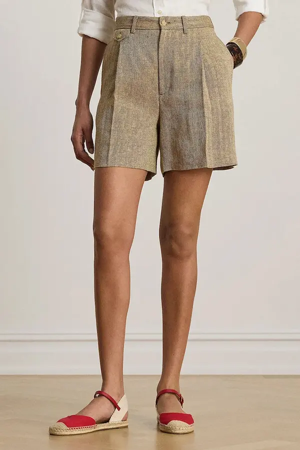 Lauren Ralph Lauren Lauren Ralph Lauren elegantne kratke hlače za žene od lana