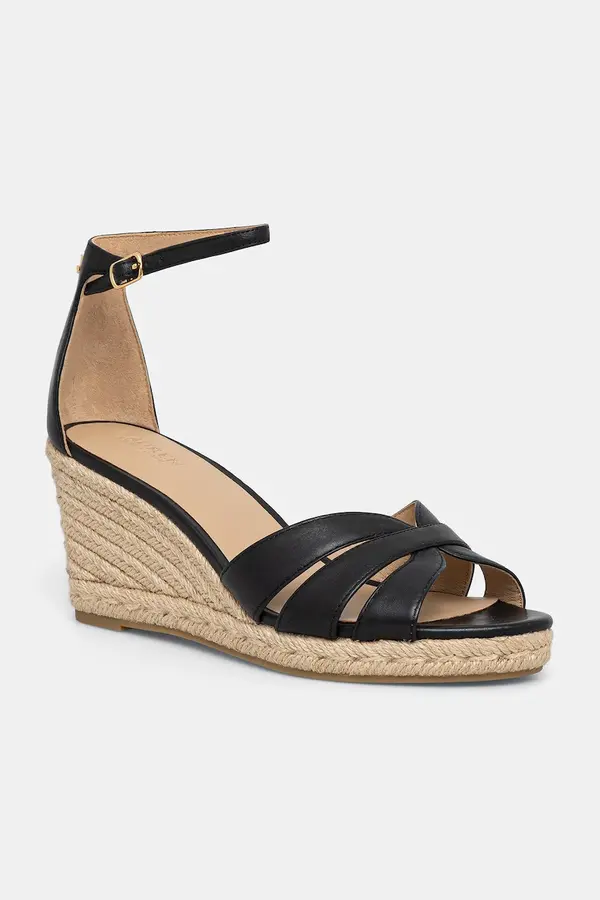 Lauren Ralph Lauren Lauren Ralph Lauren espadrile s klinastom potpeticom za žene od kože Nellie