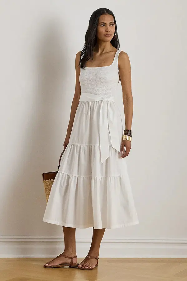 Lauren Ralph Lauren Lauren Ralph Lauren haljina A-kroja od pamuka