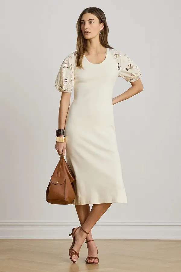 Lauren Ralph Lauren Lauren Ralph Lauren haljina od pamuka s elastanom