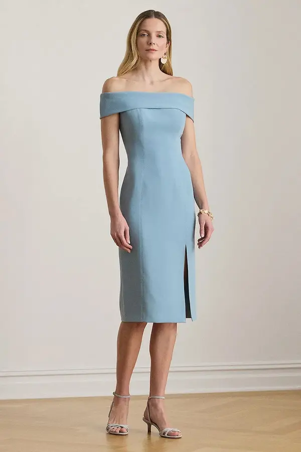 Lauren Ralph Lauren Lauren Ralph Lauren haljina otvorenih ramena s volanom