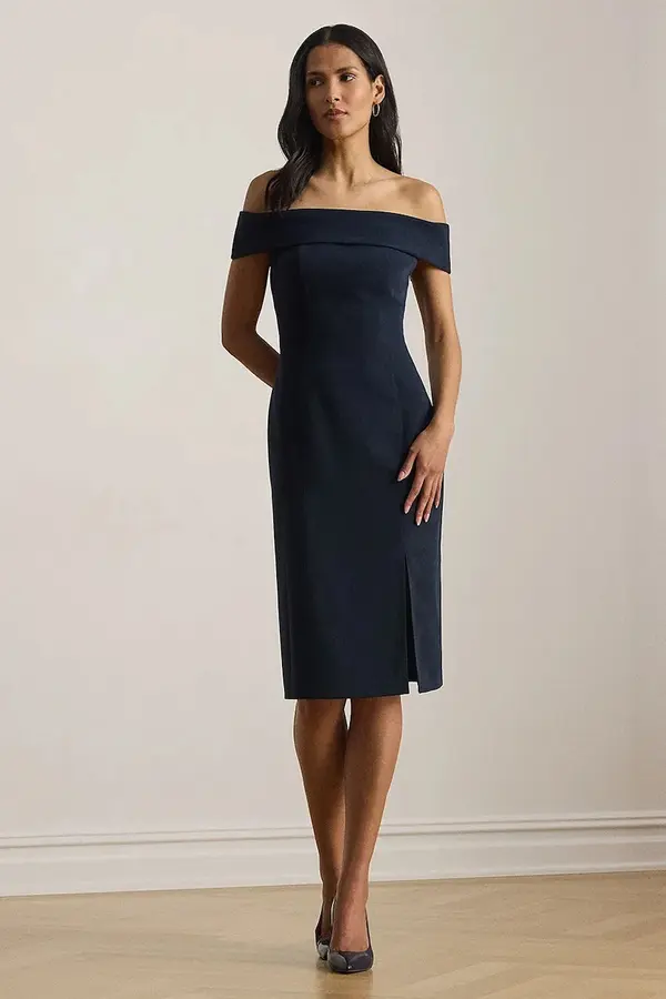 Lauren Ralph Lauren Lauren Ralph Lauren haljina otvorenih ramena s volanom