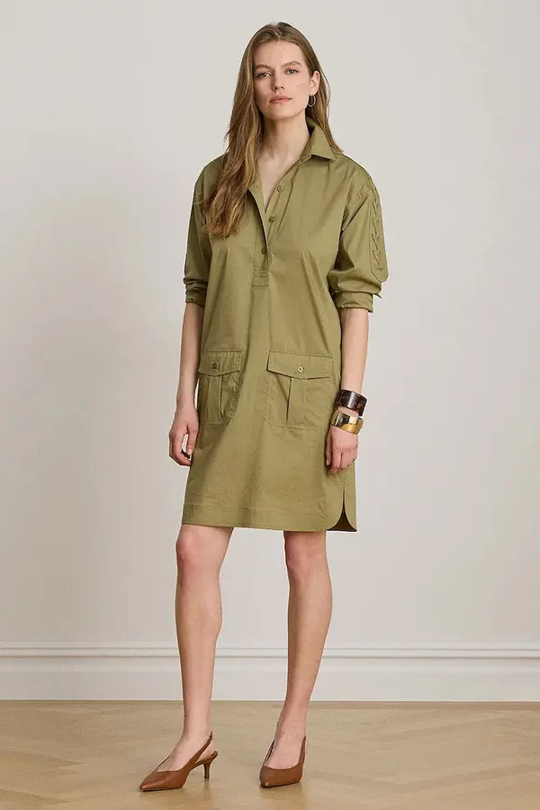 Lauren Ralph Lauren Lauren Ralph Lauren haljina s pamukom