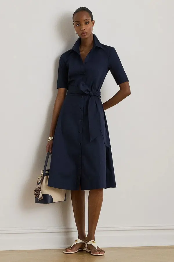 Lauren Ralph Lauren Lauren Ralph Lauren haljina u stilu košulje s pamukom