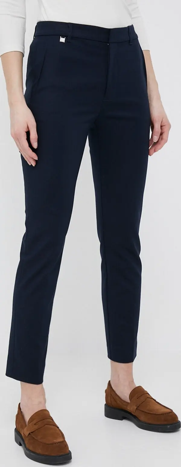 Lauren Ralph Lauren Lauren Ralph Lauren hlače za žene s pamukom