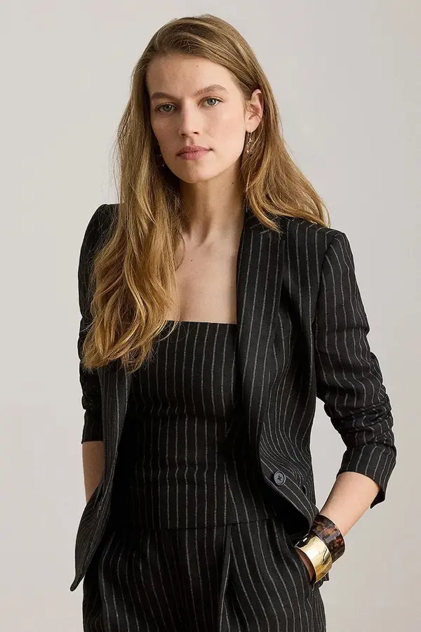 Lauren Ralph Lauren Lauren Ralph Lauren jednoredni sako za žene od lana