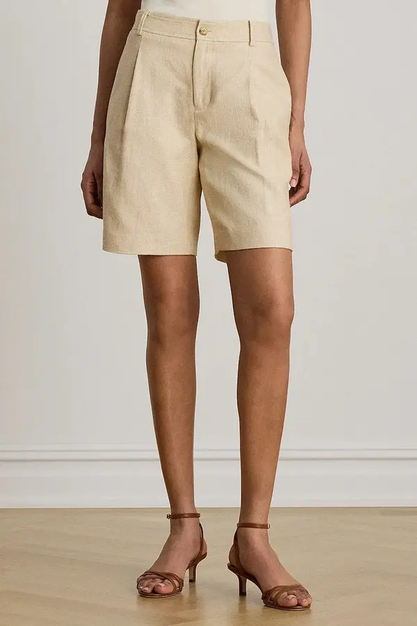 Lauren Ralph Lauren Lauren Ralph Lauren kratke hlače za žene od lana