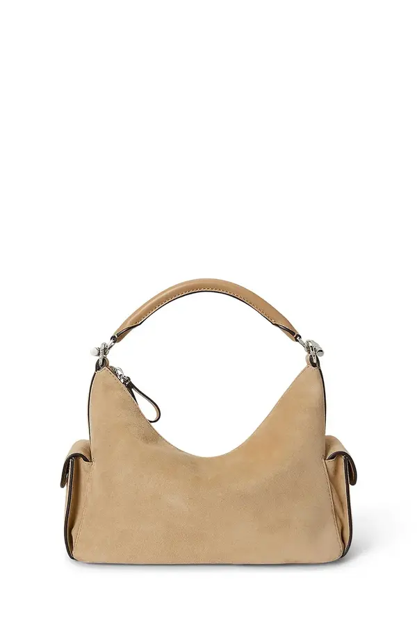 Lauren Ralph Lauren Lauren Ralph Lauren mala torba hobo za žene od brušene kože