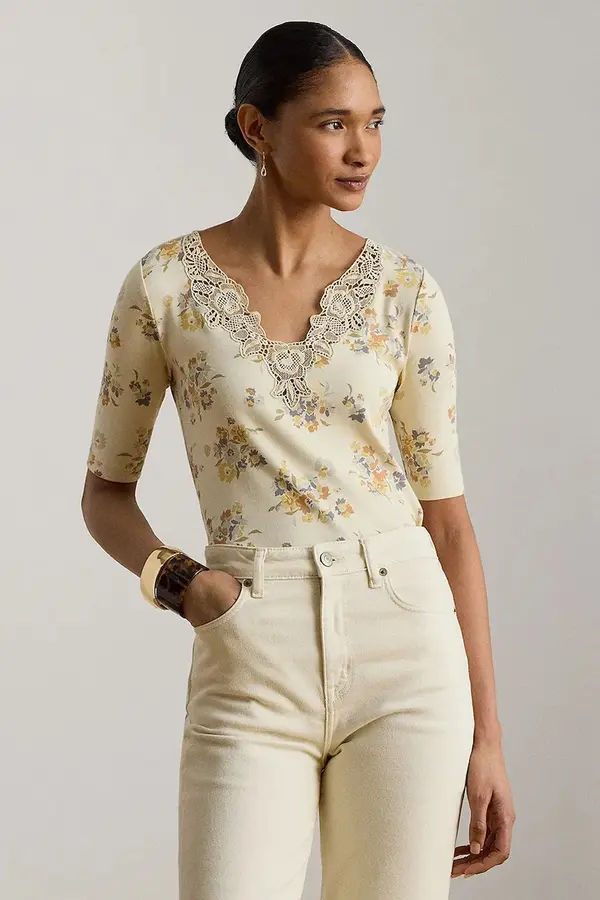 Lauren Ralph Lauren Lauren Ralph Lauren polo majica za žene s pamukom