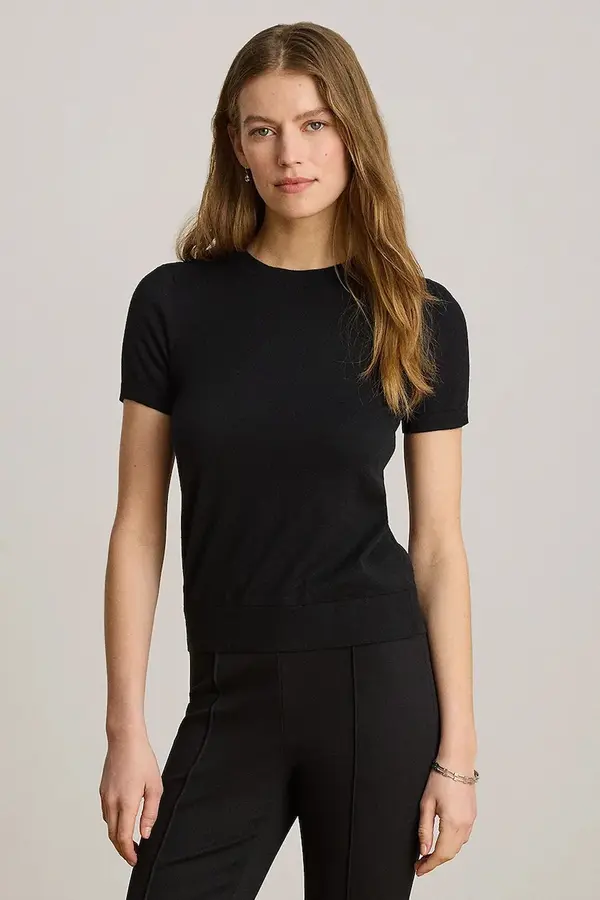 Lauren Ralph Lauren Lauren Ralph Lauren pulover kratkih rukava za žene s modalom