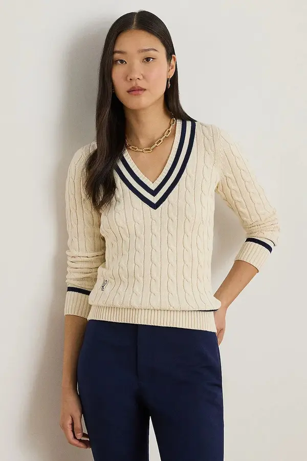 Lauren Ralph Lauren Lauren Ralph Lauren pulover za žene od pamuka