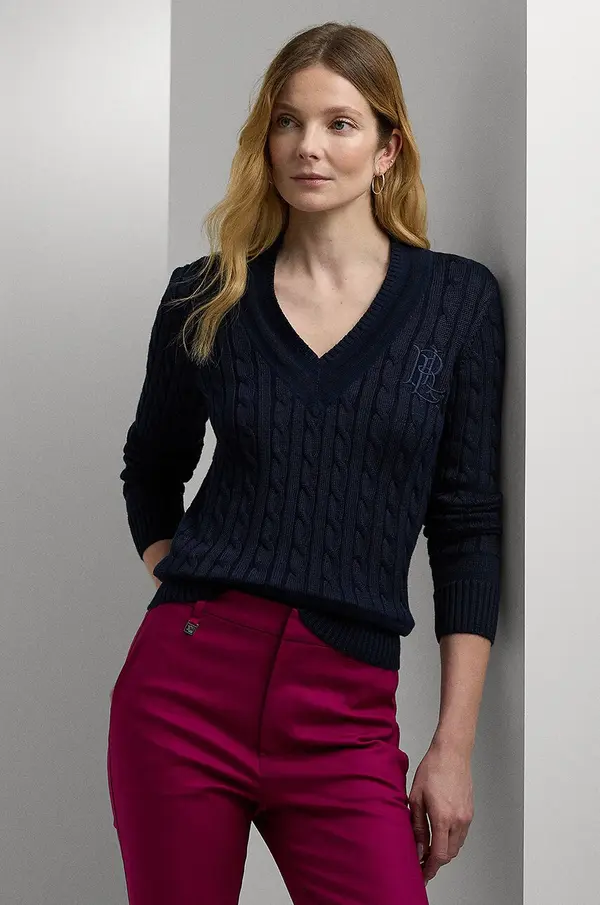 Lauren Ralph Lauren Lauren Ralph Lauren pulover za žene s pamukom