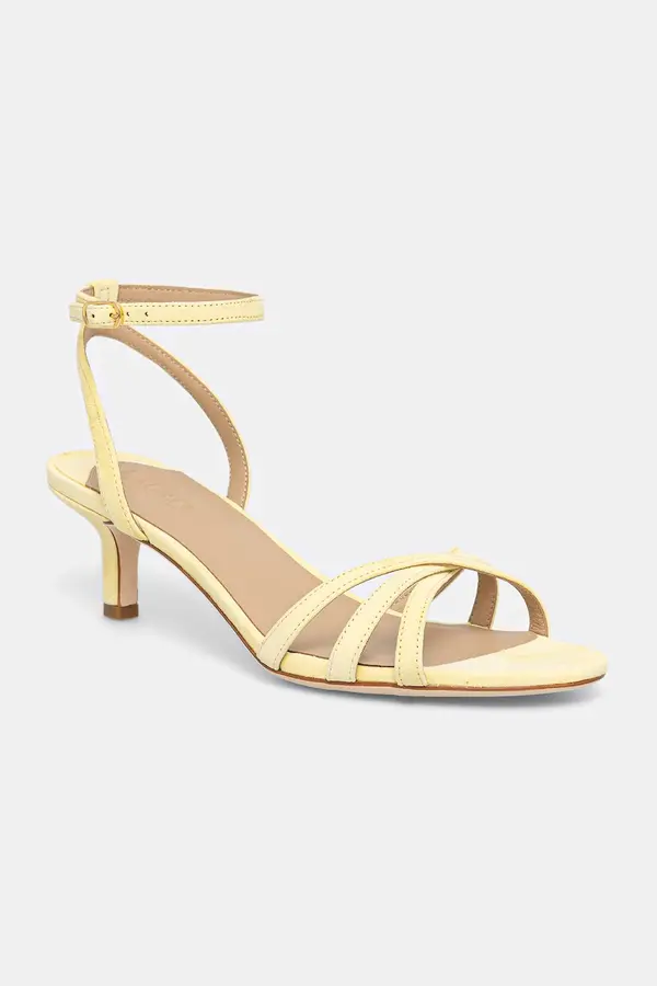 Lauren Ralph Lauren Lauren Ralph Lauren sandale s niskom potpeticom brušene kožne Kendyl Kttn