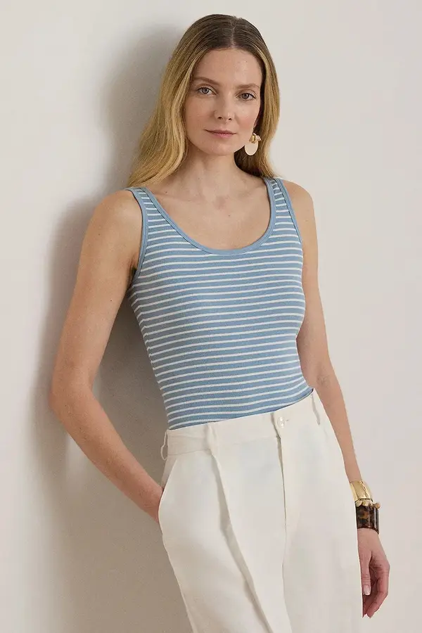 Lauren Ralph Lauren Lauren Ralph Lauren top ženski od pamuka