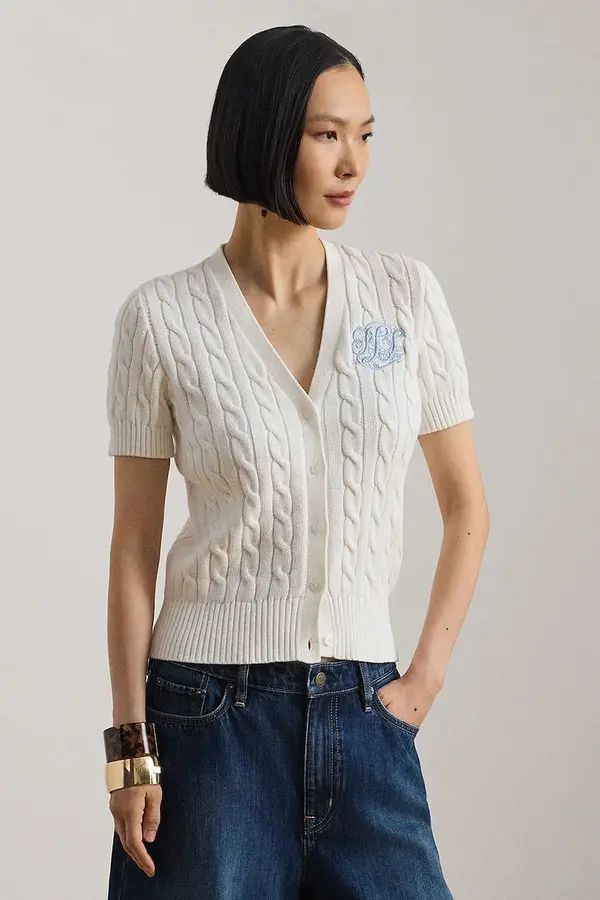 Lauren Ralph Lauren Lauren Ralph Lauren vesta za žene od pamuka