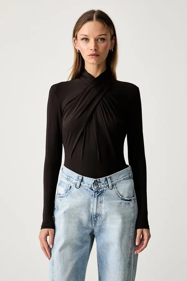 Le Privé Le Privé body za žene s viskozom JADE BODYSUIT MARRON