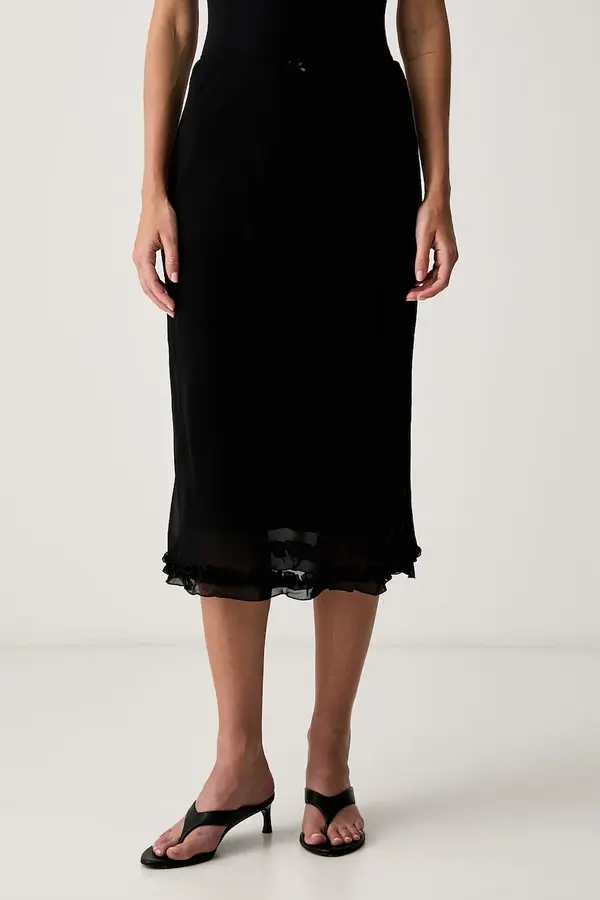 Le Privé Le Privé suknja od viskoze MELISSA SKIRT NOIR