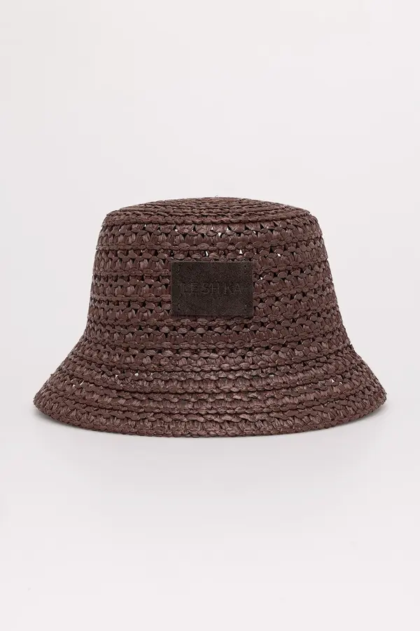 LE SH KA headwear LE SH KA headwear slamnati šešir za žene od viskoze Brown Bucket Hat