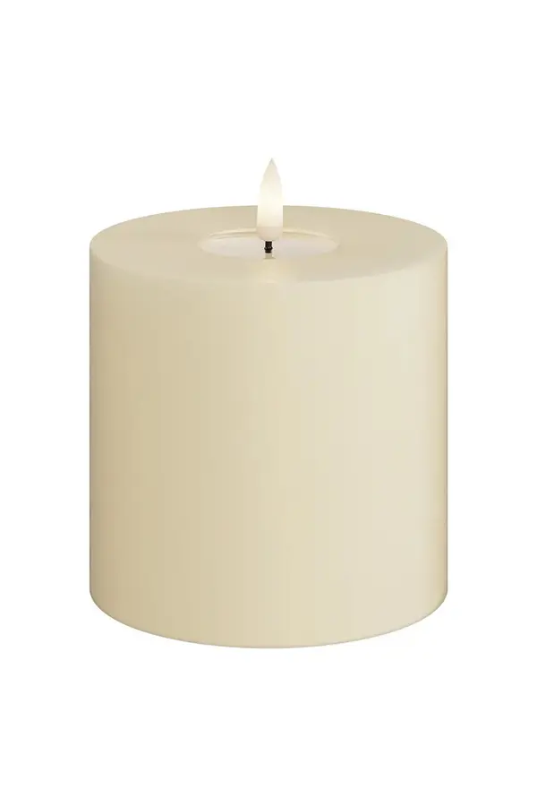 Deluxe Homeart Led svijeća Deluxe Homeart Cream Bloklys 10 x 10 cm