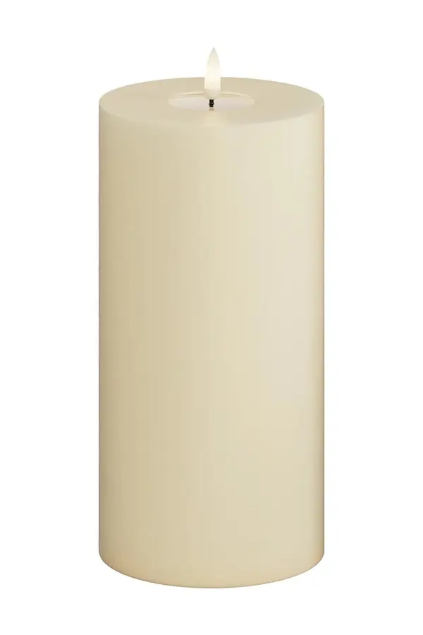 Deluxe Homeart Led svijeća Deluxe Homeart Cream Bloklys 10 x 20 cm