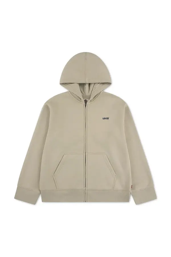Levi's Levi's dukserica na zakopčavanje sa kapuljačom za djecu s pamukom ESSENTIAL HOODIE
