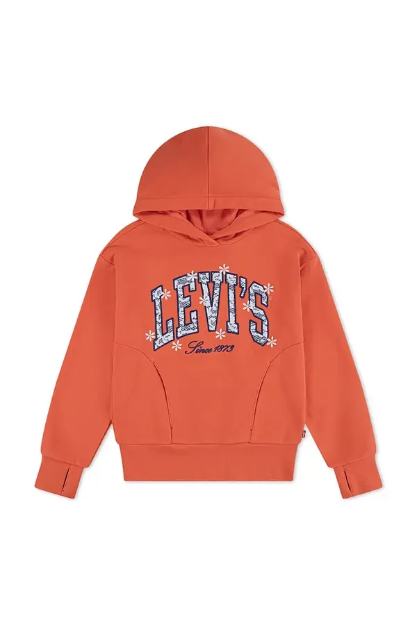Levi's Levi's dukserica sa kapuljačom za djecu od pamuka LOGO HOODIE