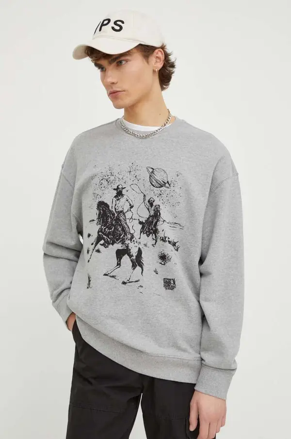 Levi's Levi's dukserica za muškarce s pamukom RELAXD GRAPHIC CREW