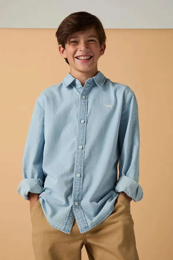 Levi's Levi's košulja za djecu od pamuka BATTERY HOUSEMARK SHIRT