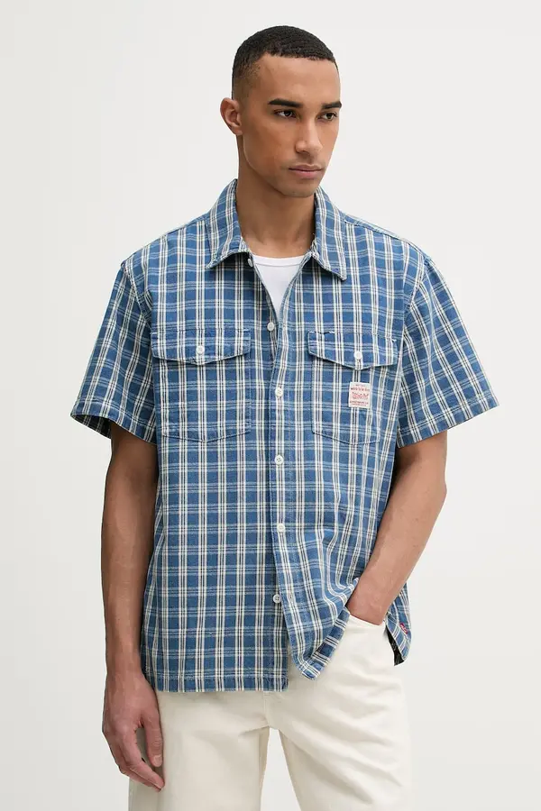 Levi's Levi's košulja za muškarce od pamuka SS WORKER - WW x WORKWEAR