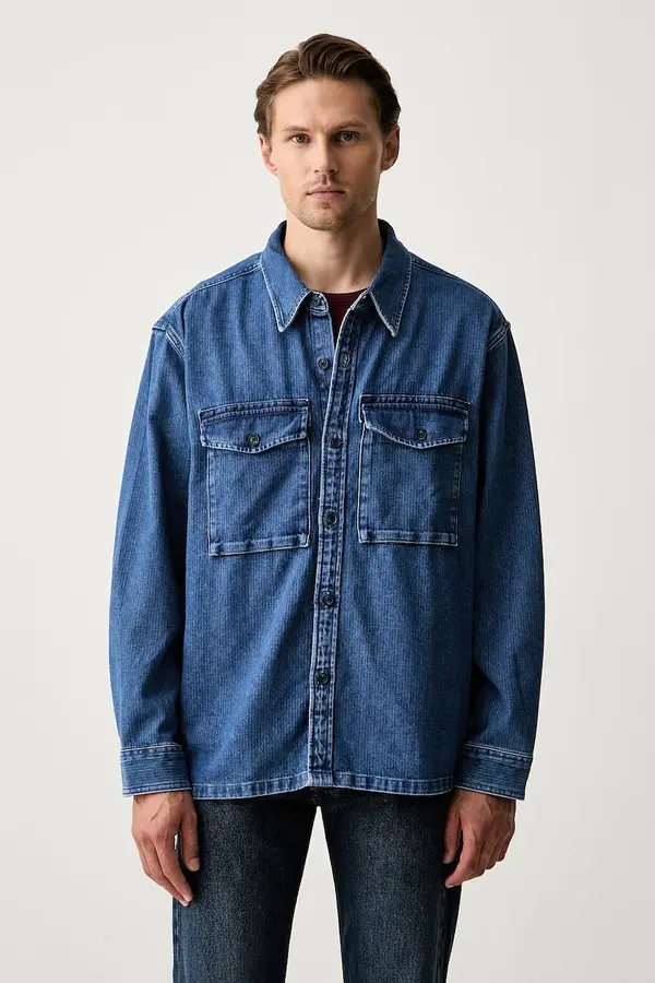 Levi's Levi's košulja za muškarce traper WALLER RELAX