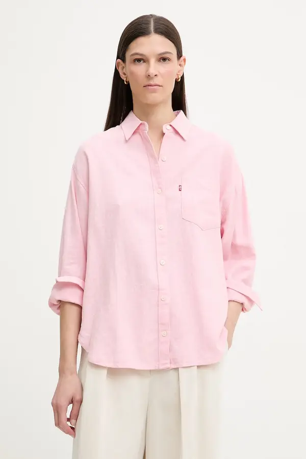Levi's Levi's košulja ženska lanena HARLIE BOYFRIEND