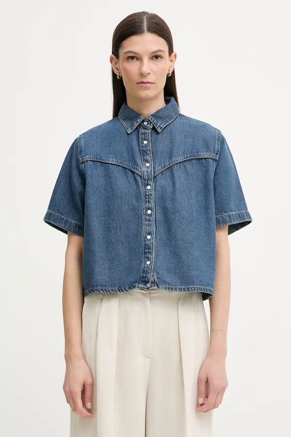 Levi's Levi's košulja ženska traper LOGAN SS DENIM