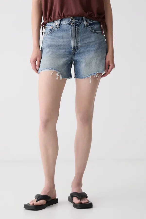 Levi's Levi's kratke hlače za žene traper RIBCAGE A-LINE
